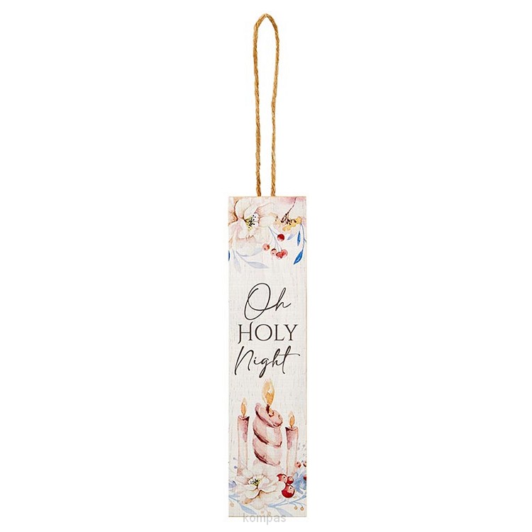 Wood ornament O Holy Night