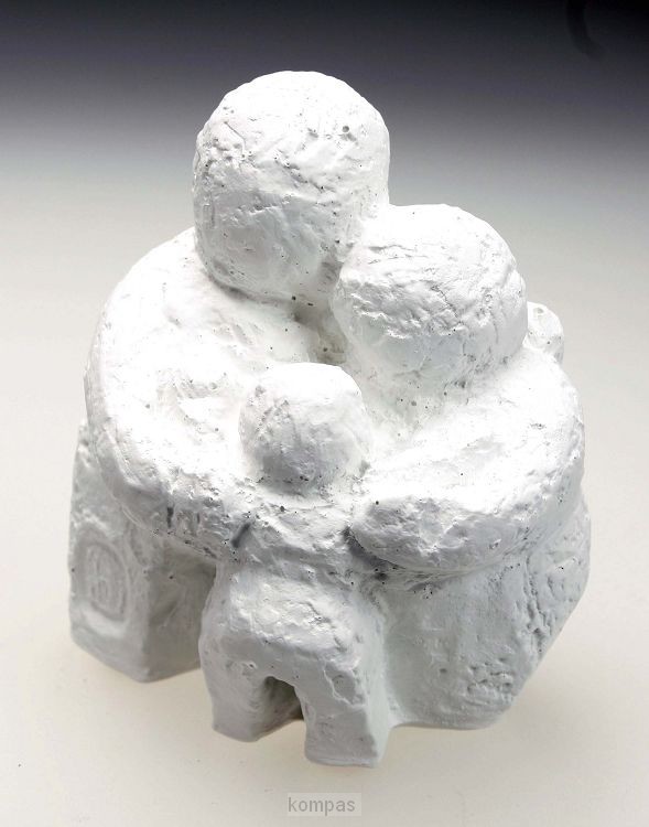 Beeld 14a blijf een kind 10cm wit