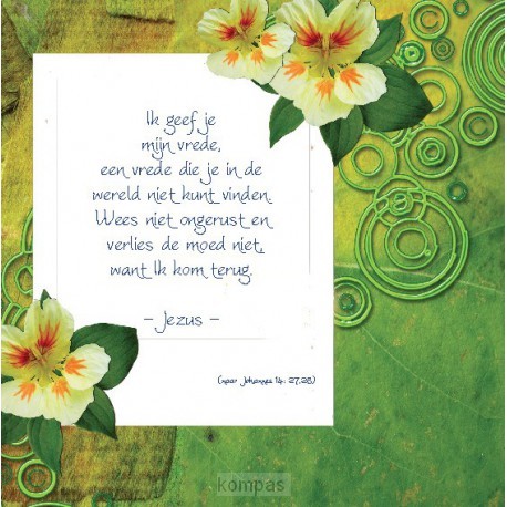 Choice kaartje Ik geef je mijn vrede