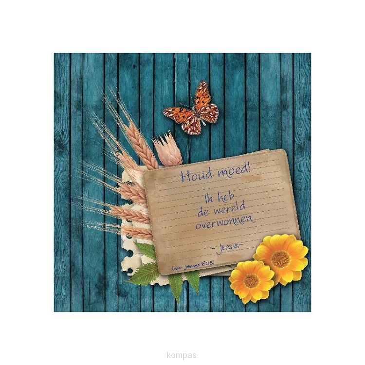 Choice kaartje houd moed Ik heb de werel