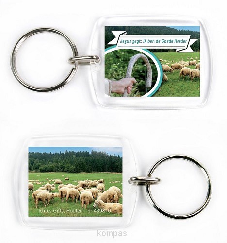 Sleutelhanger Jezus zegt Ik ben de goede