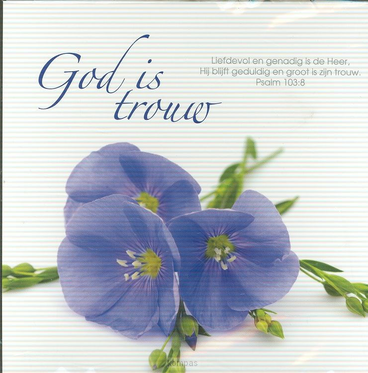 Prentbriefkaart groot is Zijn trouw