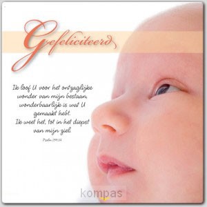 Prentbriefkaart gefeliciteerd