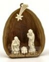 Tiny walnutshell with holy family