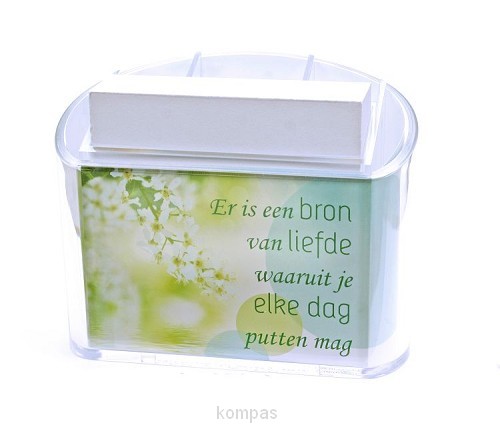 Memohouder er is een bron van liefde