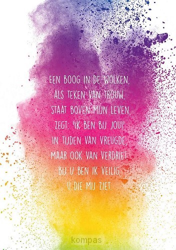 Poster een boog in de wolken