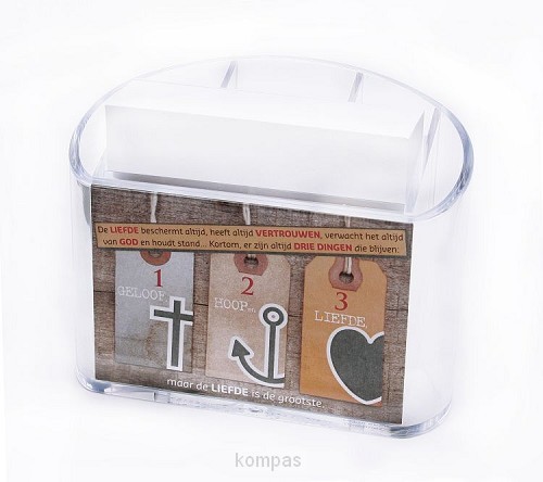 Memohouder geloof hoop en liefde