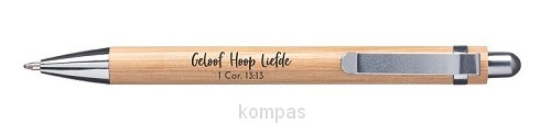 Pen bambu geloof hoop liefde