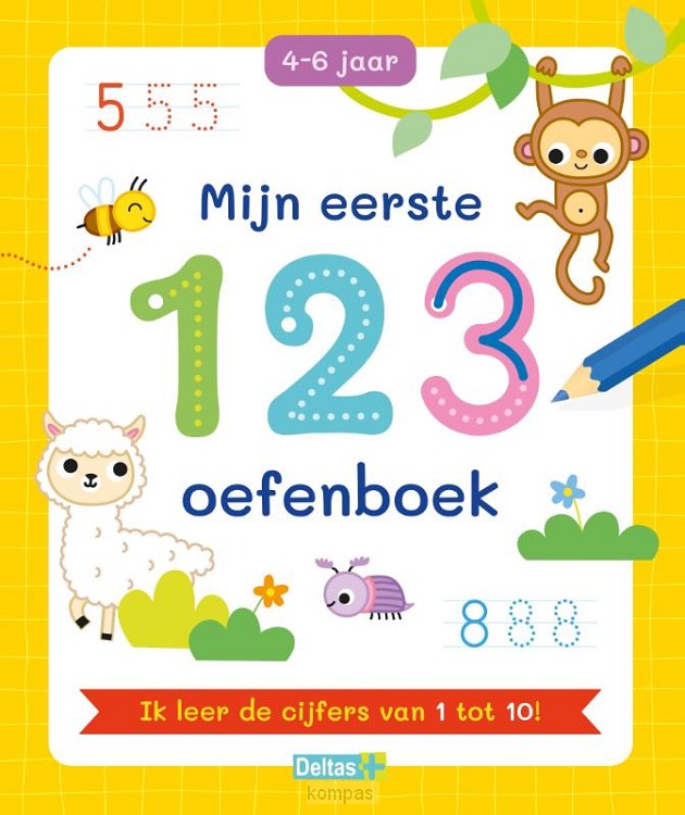 Mijn eerste 123 oefenboek (4-6 j.)