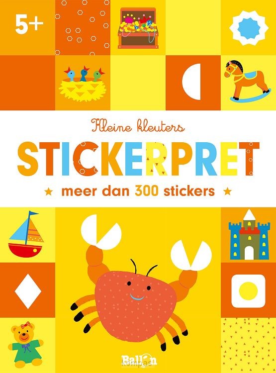 Stickerpret krab  5+