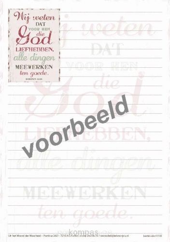 Wij weten dat voor hen die God liefhebbe