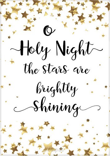 Kaart kerst Holy Night