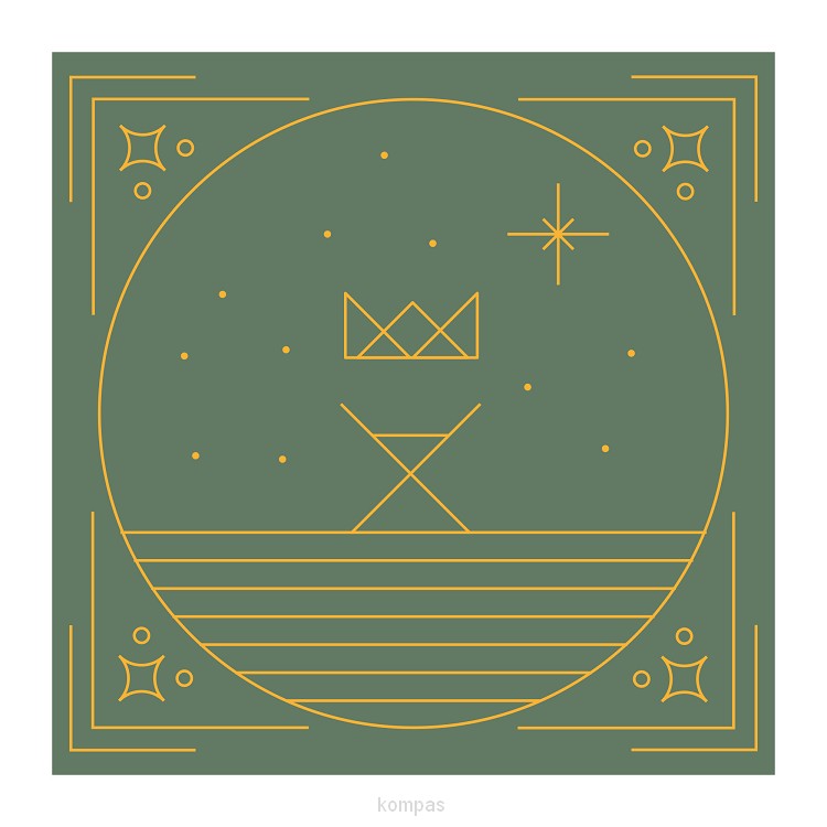 Kerstkaart ''Kroon en kribbe''