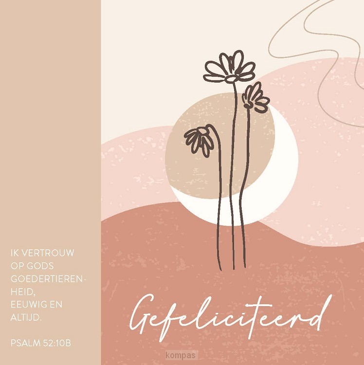 Kaart gefeliciteerd - psalm 52:10