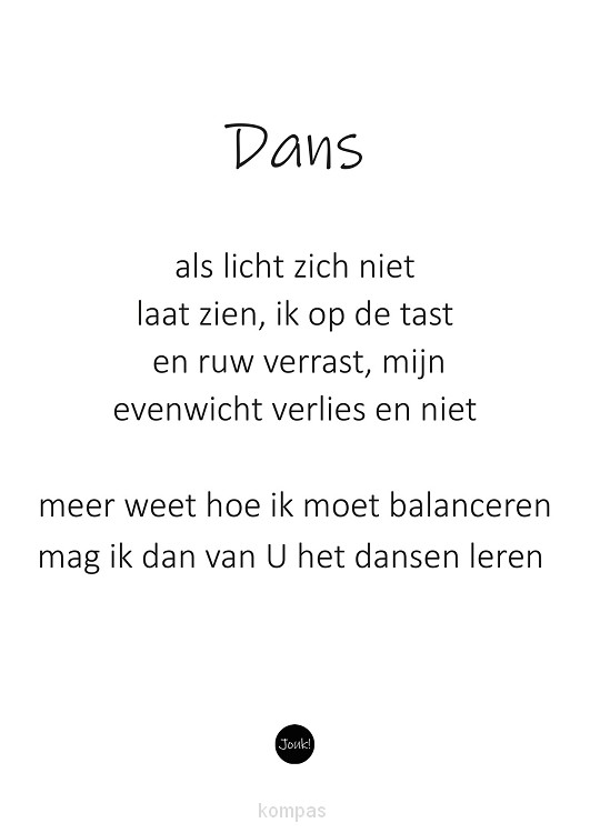 Kaart ''Dans''