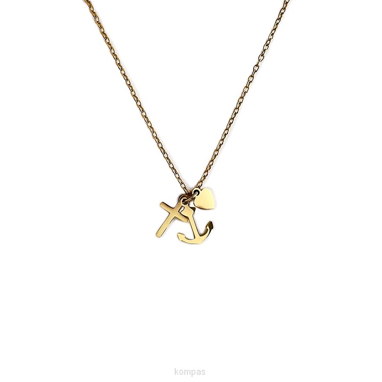 Ketting bedeltjes geloof hoop liefde gou