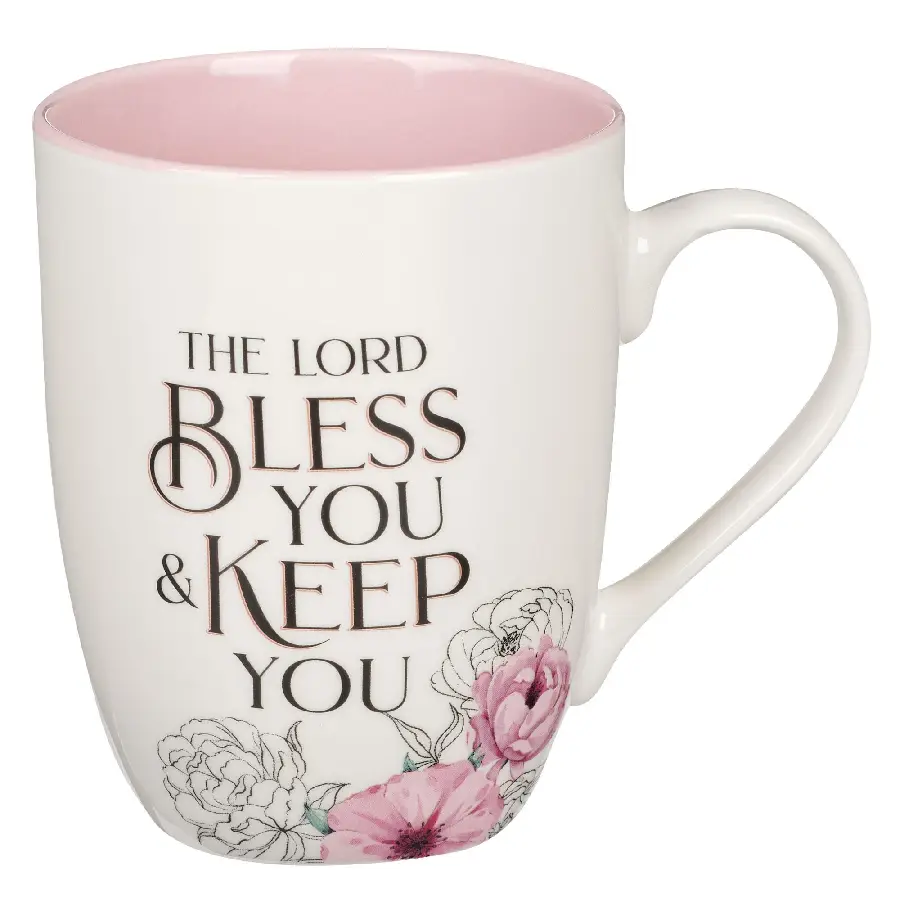Mug Pink Flower Lord Bless & Keep You