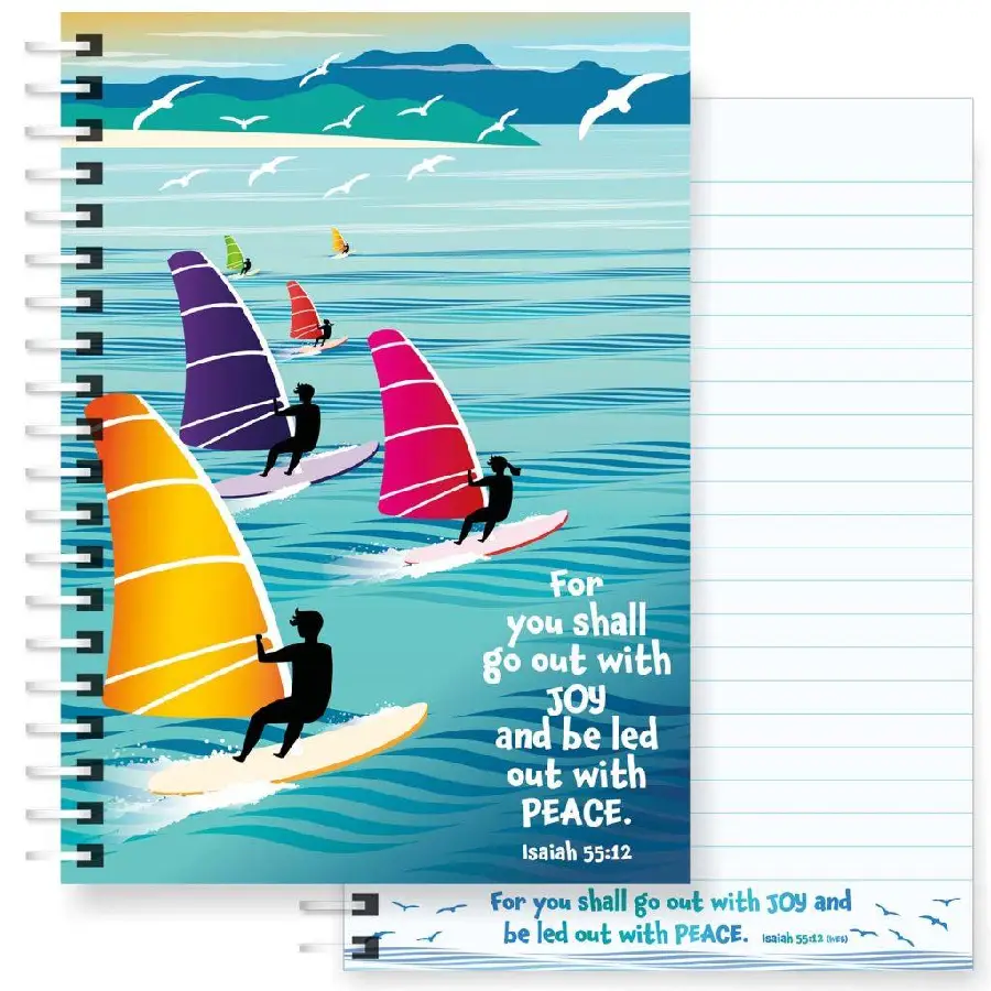 Go out in Joy A5 Christian Notebook