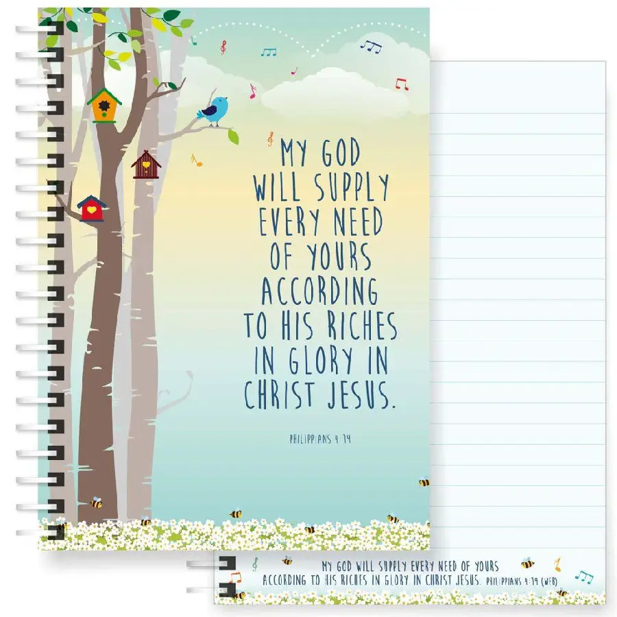 God will supply A5 Christian Notebook