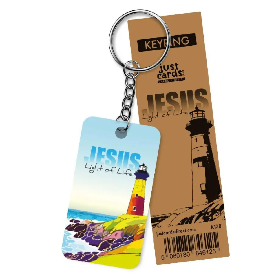 Jesus Light of Life Keyring