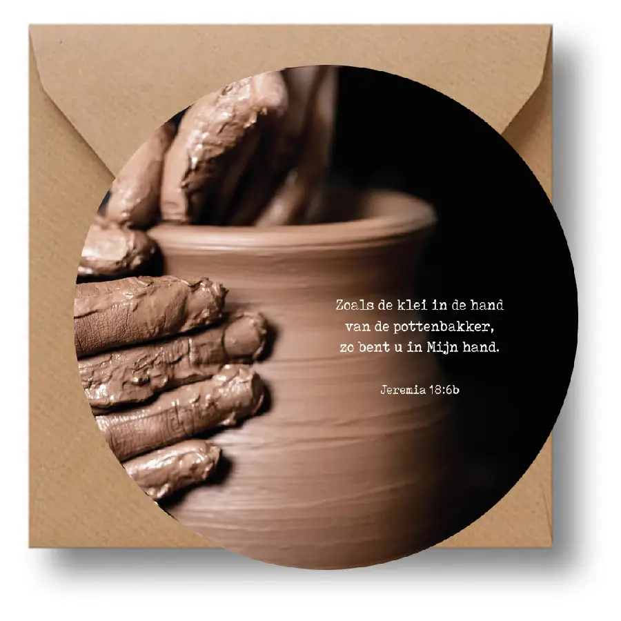 Cirkelcadeau klein in de hand van de