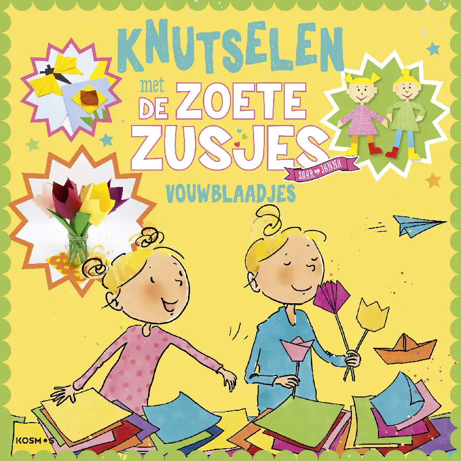 Knutselen met de zoete zusjes vouwblaadj