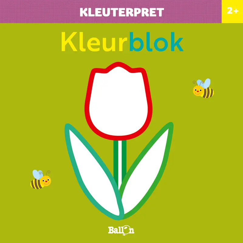 Kleurblok 2+ bloem