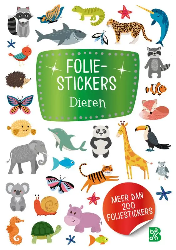 Glitterstickers dieren