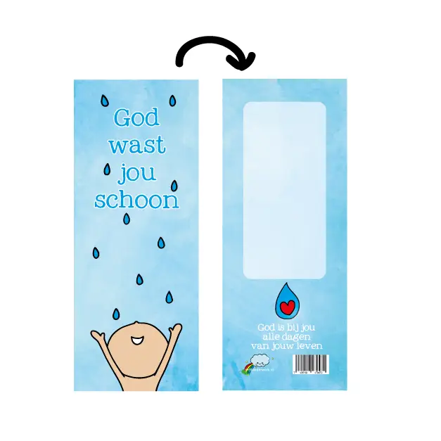 Boekenlegger God wast jouw schoon