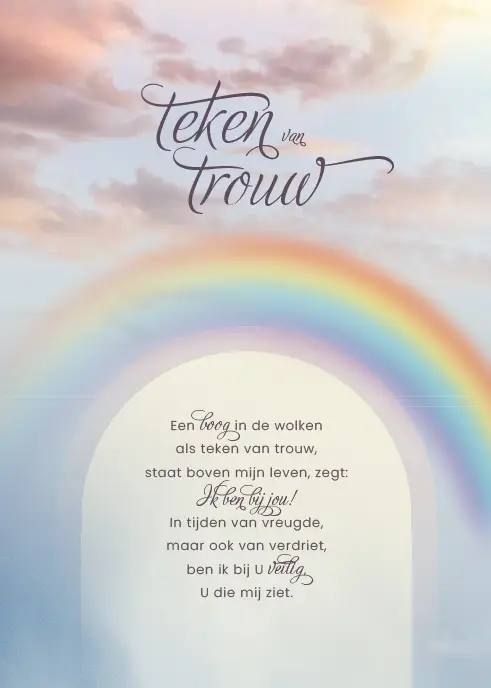 Canvas op hout Teken van Trouw