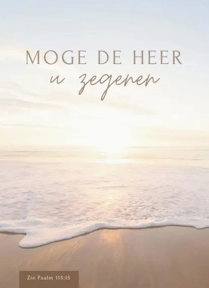 Moge de Heer u zegenen