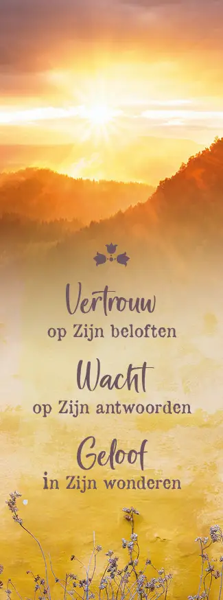 Vertrouw op Zijn beloften