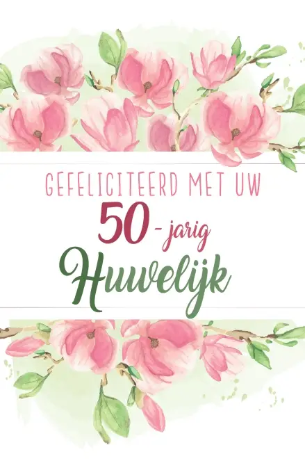 50 jaar getrouwd