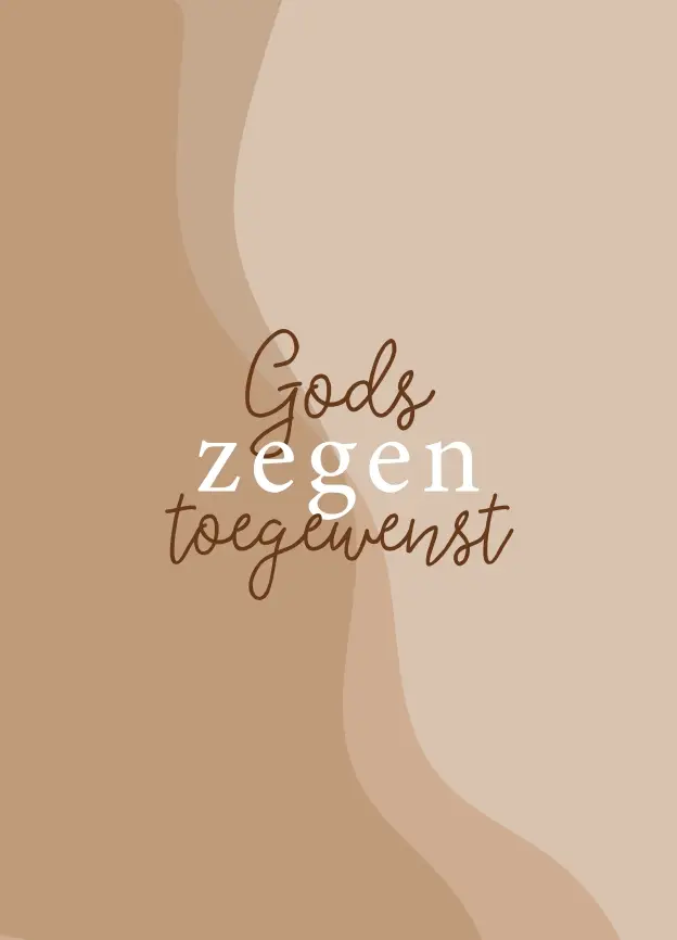 Gods Zegen toegewenst
