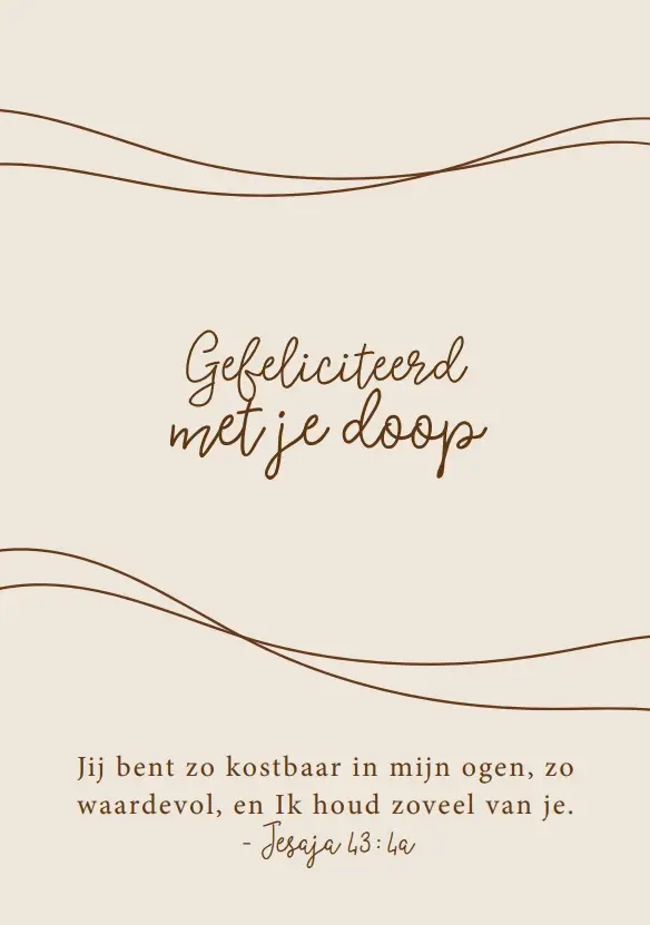 Gefeliciteerd met je doop