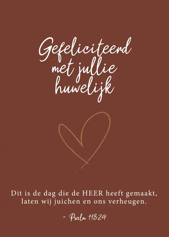 Gefeliciteerd met jullie Huwelijk!