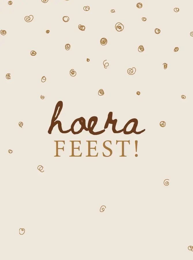 Ik ben zo blij voor jou Gefeliciteerd