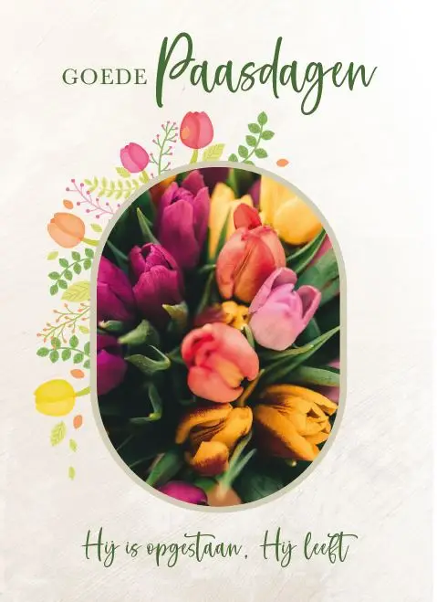 Prentbriefkaart Goede Paasdagen