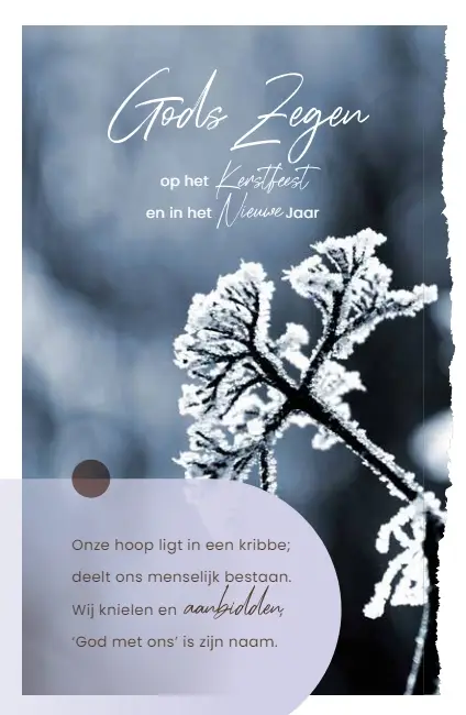 Wenskaart Gods Zegen + Selatekst