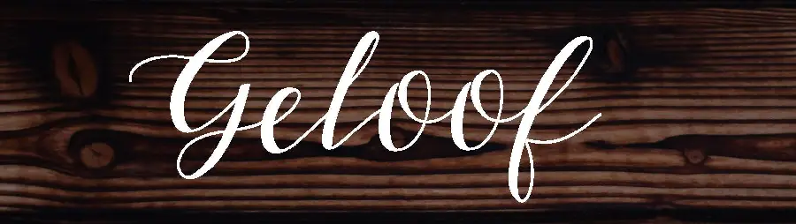 Geloof - 15 x 4 x 1,3 cm