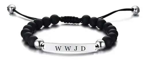 Bracelet Bead/Metal W.W.J.D.