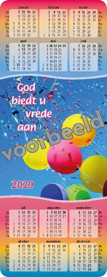 Kalendertje 2025 set 10 (nettoprijs)
