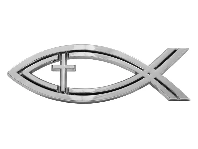 Double fish with cross