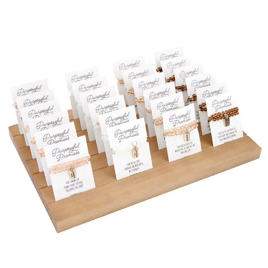 Display 24 Glass bead bracelets