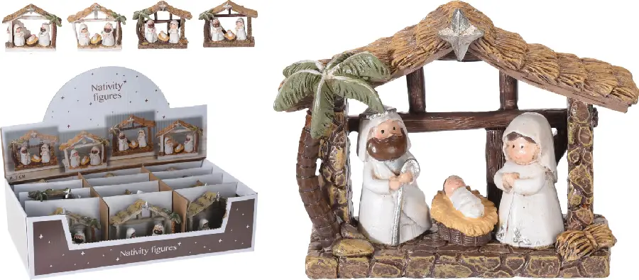 Nativity Stables  9x3,5 x7cm