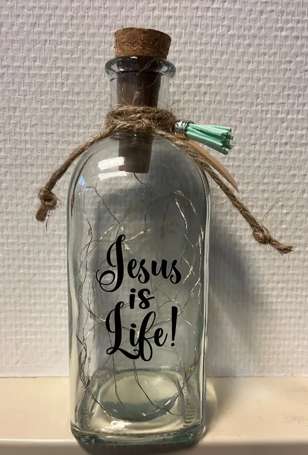 Fles licht 500 ml Jesus is life