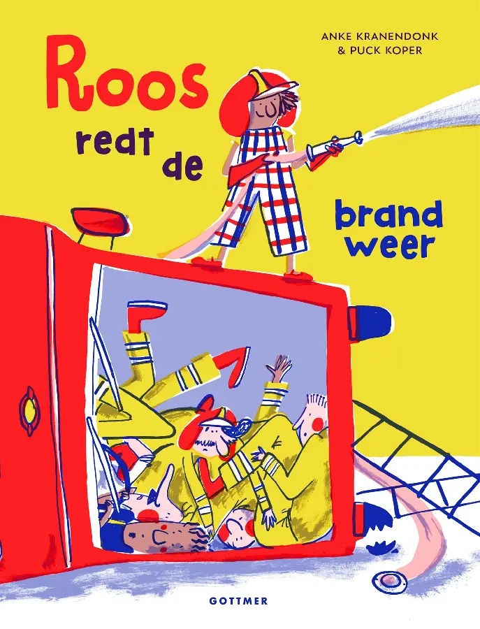 Roos redt de brandweer