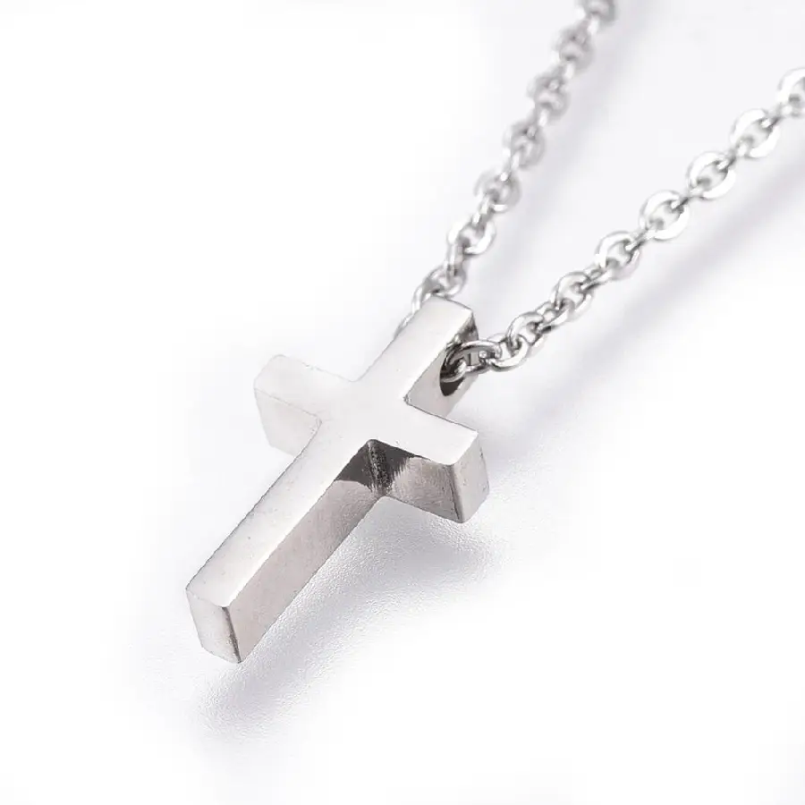 Cross stainless steel necklace